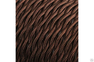 Витой матерчатый провод Salcavi Industrie 2x1,5 мм2, цвет коричневый FRRTX-02X1.50MAR 