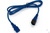 Кабель питания Hyperline монитор-компьютер IEC 320 C13 - IEC 320 C14 3x0.75, 10A, прямая вилка, 0.5 м, цвет синий #1