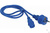 Шнур питания LANMASTER C13-Schuko, 3х0.75, 220 В, 10А, синий, 3 метра LAN-PP13/SH-3.0-BL #1