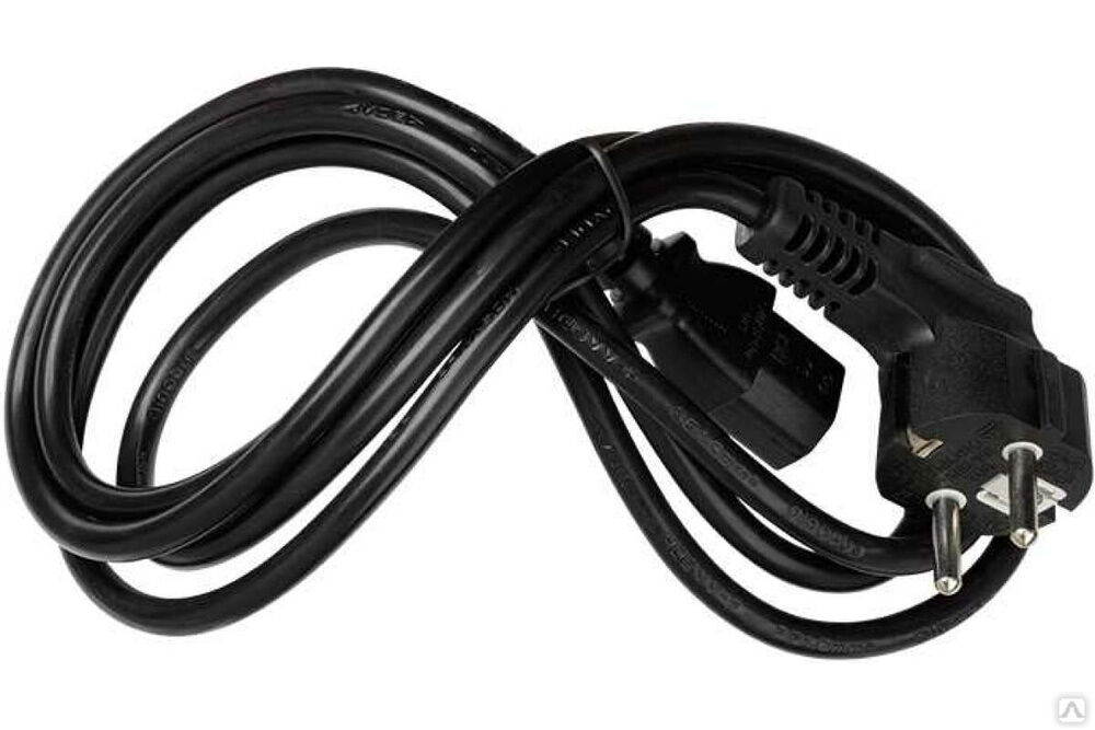Электрический кабель Simon, с вилкой 2к+з Schuko, 2 м, графит CKTL8-00014
