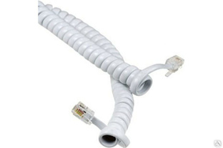 Телефонный витой трубочный кабель Pro Legend 4 м, белый PL1214 