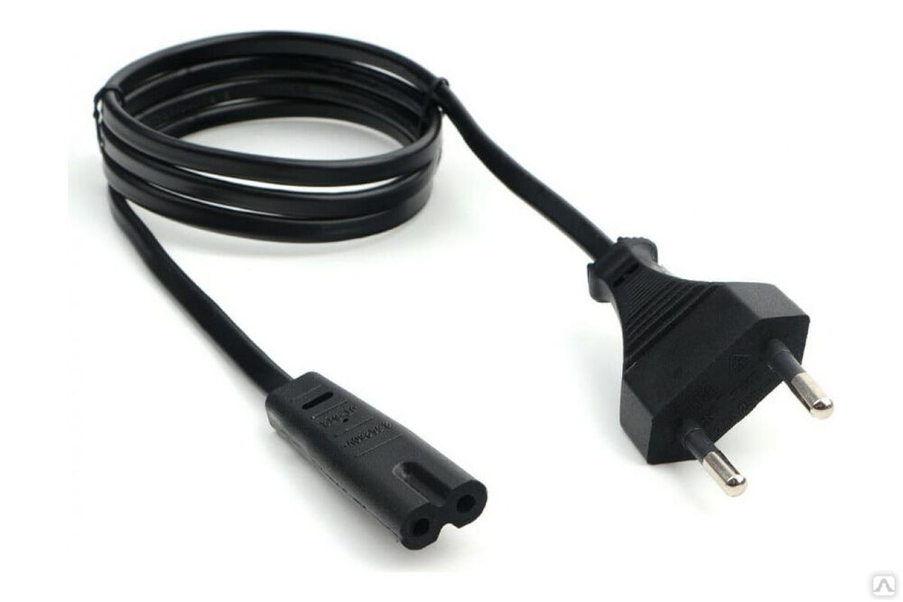 Кабель питания Cablexpert аудио/видео, 1 м, CEE 7/16 - C7, 2-pin, 2х0,5, черный, пакет PC-184/2-1М