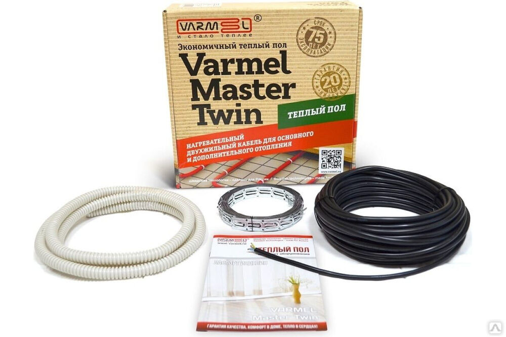 Нагревательный кабель VARMEL Master Twin 330Вт-18,5Вт/м 18 м теплый пол в стяжку 284