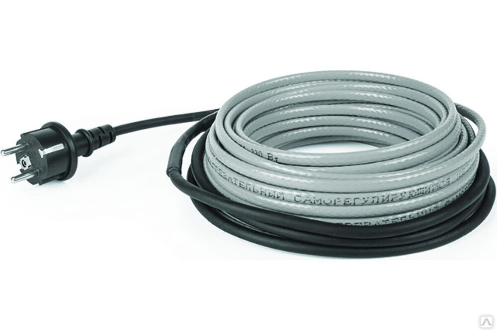 Греющий саморегулирующийся кабель на трубу Rexant Extra Line 25MSR-PB 5M 5м/125Вт 51-0640