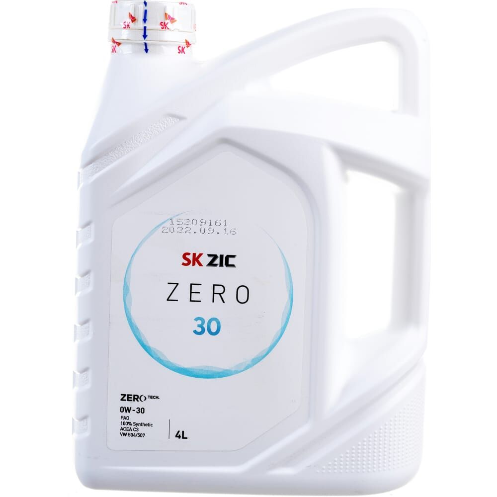Синтетическое масло zic ZIC ZERO 30 0w-30; SN