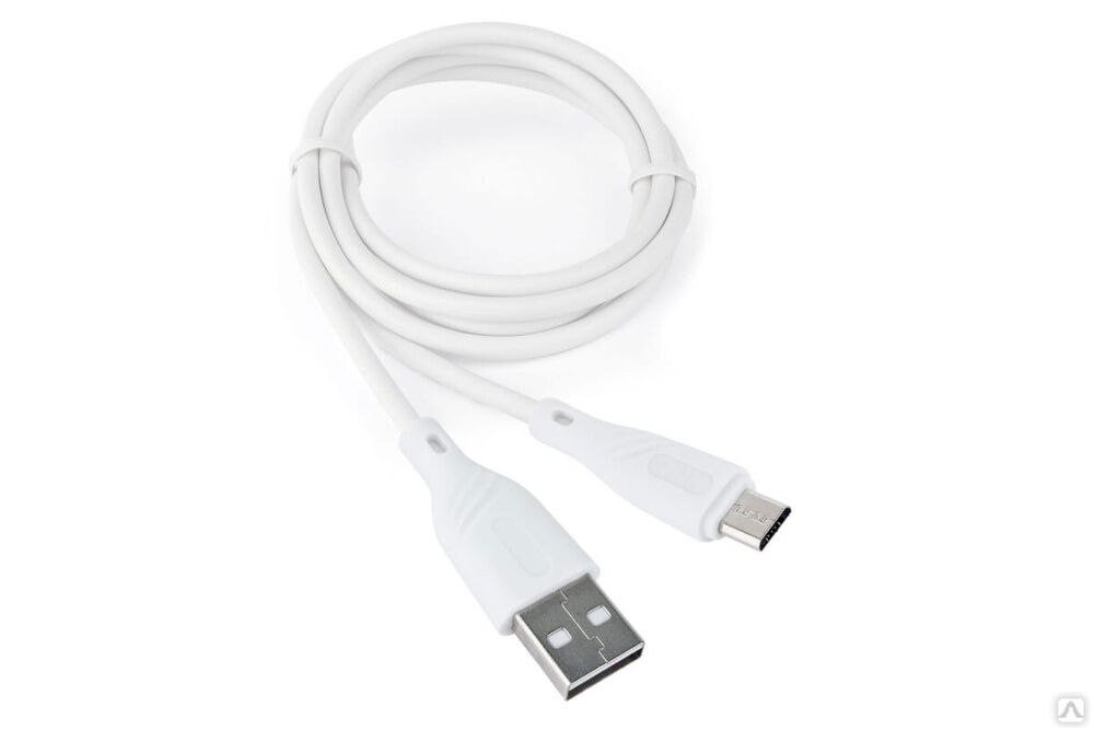 Кабель Cablexpert, USB 2.0 AM/microB, издание Classic 0.1, длина 1 м, белый CCB-mUSB2-AMBMO1-1MW