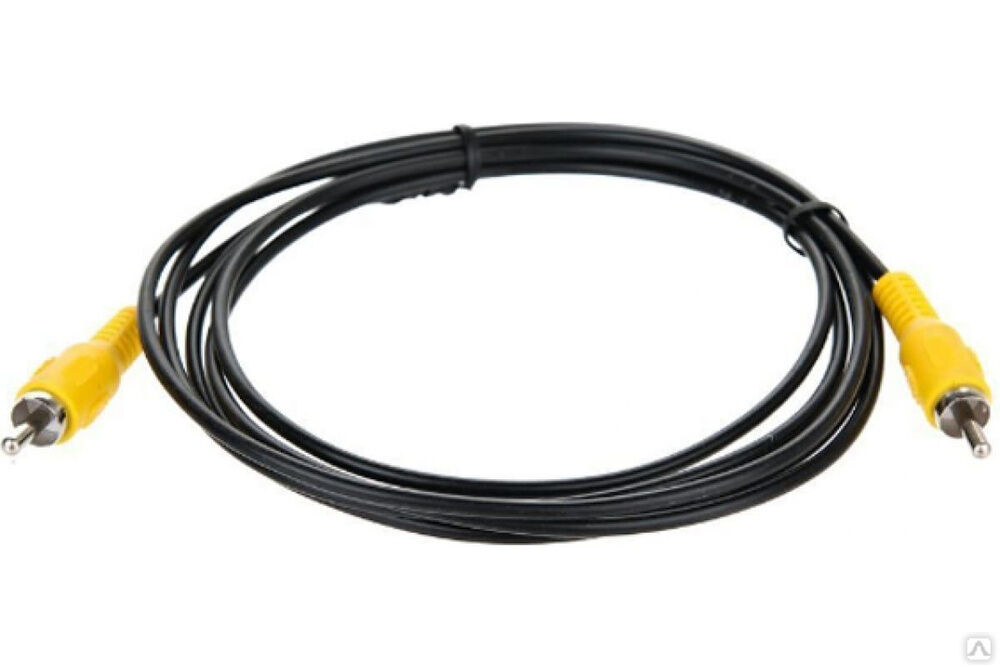 Соединительный кабель Telecom RCA /M/-RCA /M/ черный, 2m TAV4158-2M