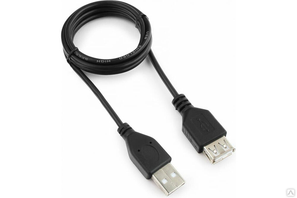 Кабель-удлинитель Гарнизон USB 2.0 AM/AF, 1 м, пакет GCC-USB2-AMAF-1M