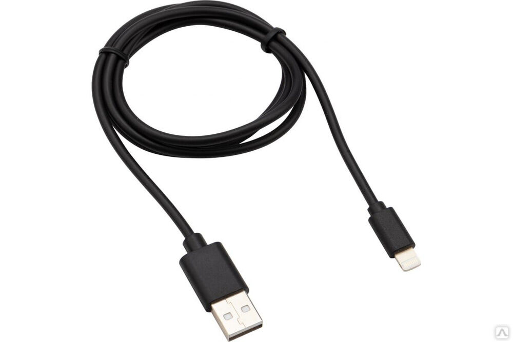 Кабель USB - Lightning 2 А, 1 м, для iPhone черный 18-7050 REXANT Rexant International