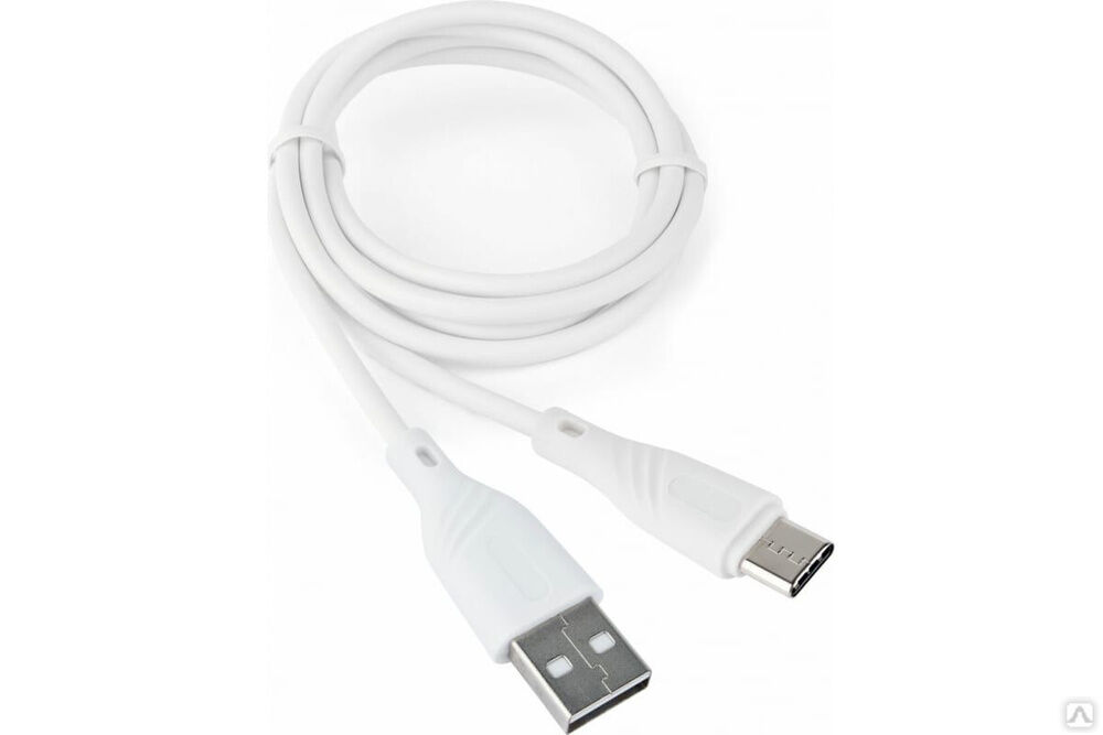 Кабель Cablexpert USB2.0, AM/Type-C, издание Classic 0.1, длина 1 м, белый, блистер CCB-USB2-AMCMO1-1MW