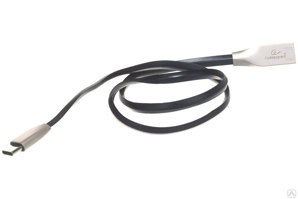 Кабель Cablexpert, USB 2.0 AM/Type-C, серия Gold, длина 0.5 м, черный, блистер, CC-G-USBC01Bk-0.5M