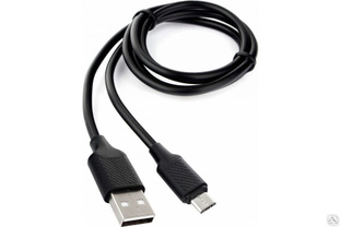 Кабель Cablexpert, USB 2.0, AM/microB, длина 1 м, черный CCB-mUSB2-AMBMO2-1MB #1