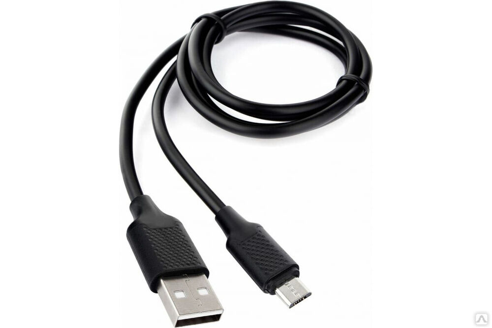 Кабель Cablexpert, USB 2.0, AM/microB, длина 1 м, черный CCB-mUSB2-AMBMO2-1MB