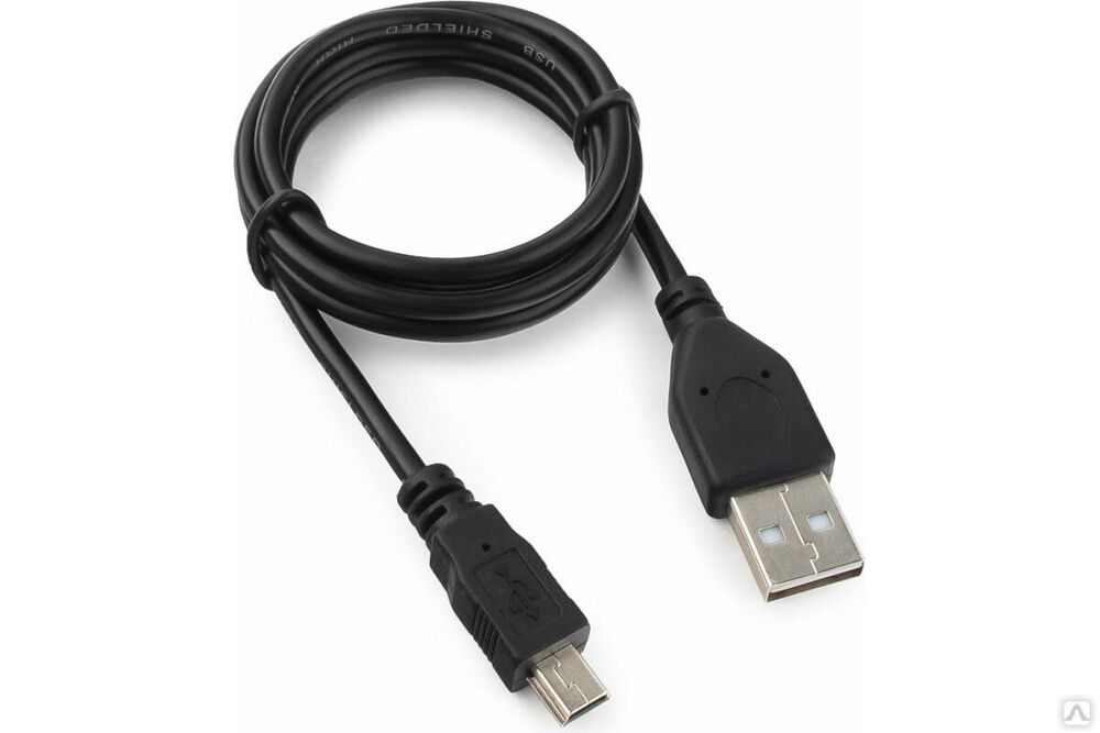 Кабель USB 2.0 Гарнизон GCC-USB2-AM5P-1M, AM/miniBM 5P, 1 м, пакет
