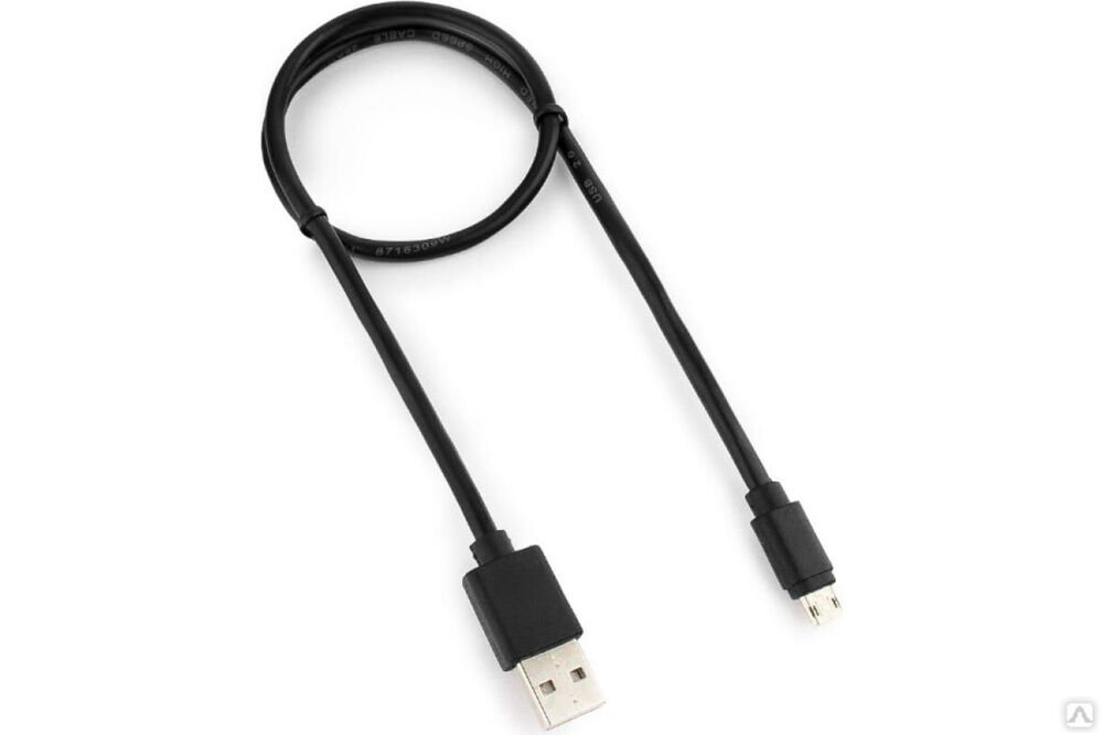 Кабель Cablexpert USB 2.0 AM/micro B 5P, двусторонние разъемы, 0.5 м, пакет CC-mUSBDS-0.5M