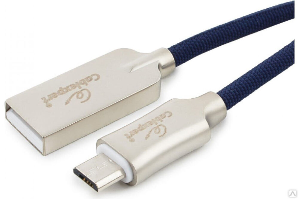 Кабель Cablexpert USB 2.0 AM/microB, длина 1.8 м, синий CC-P-mUSB02Bl-1.8M