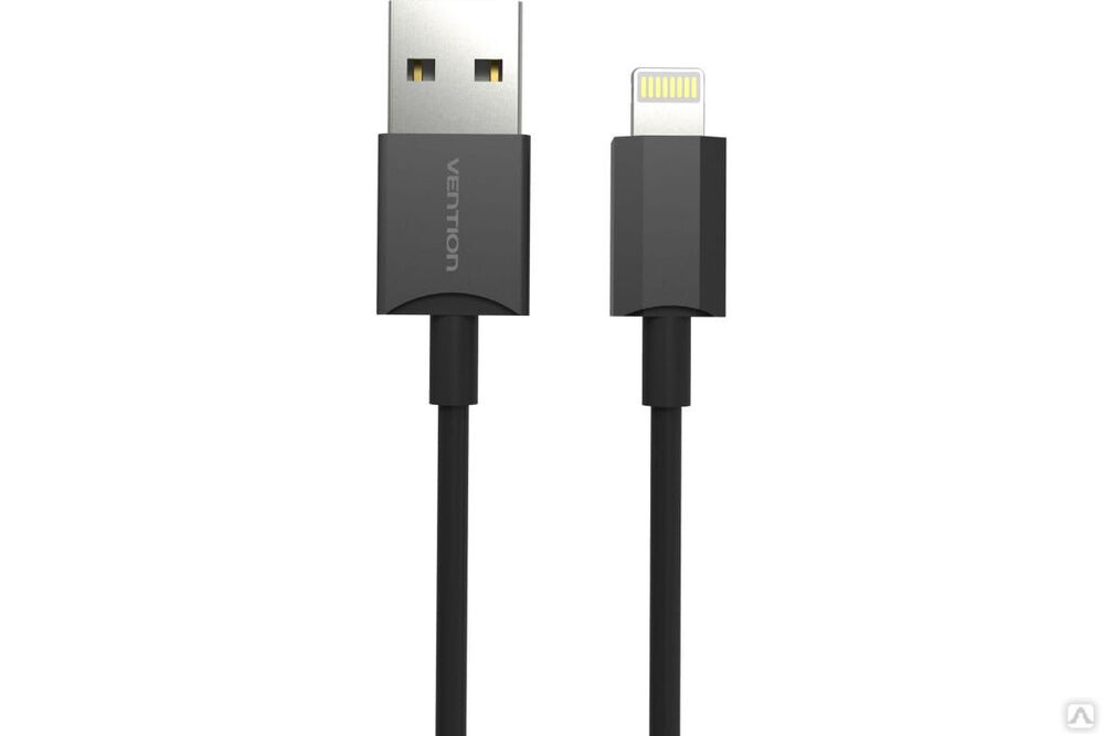 Кабель Vention USB 2.0 AM/Lightning 8M для iPad/iPhone, черный VAI-C02-B100