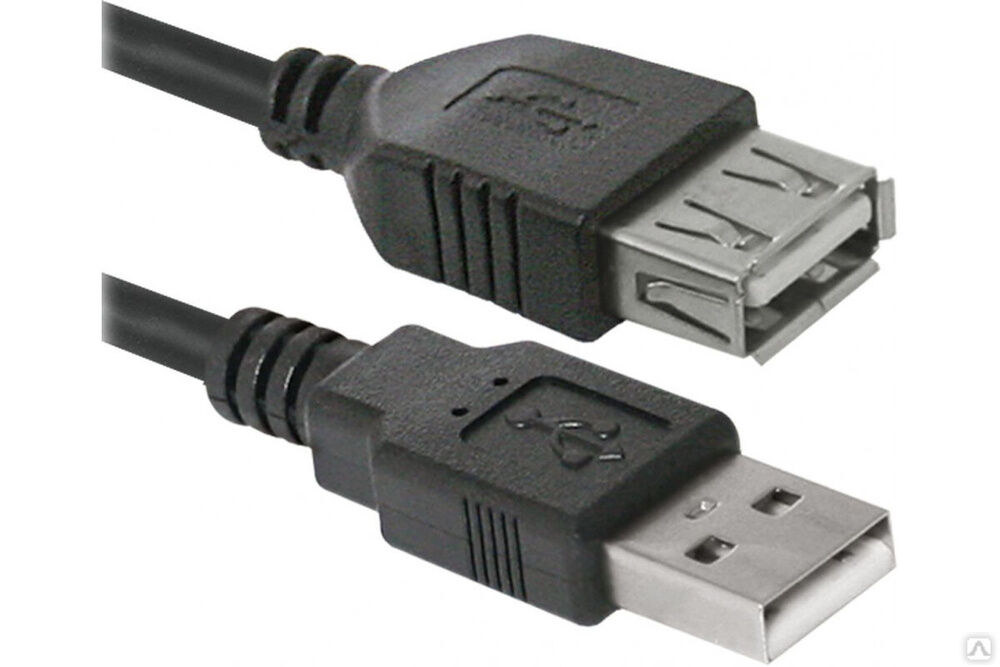USB-кабель Defender USB02-06 USB2.0 AM-AF, 1.8 м 87456