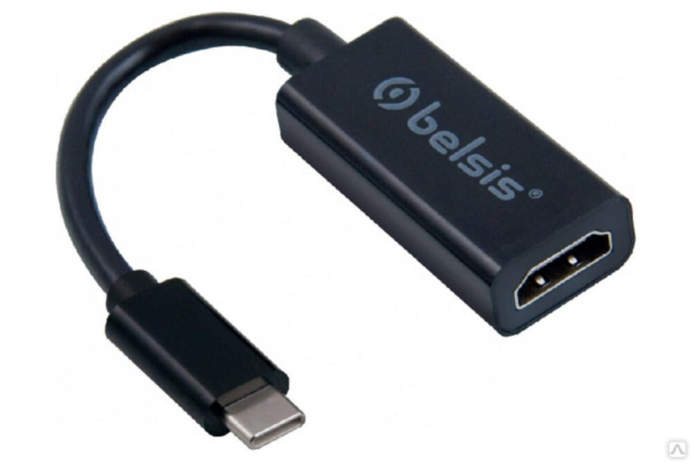 Кабель-адаптер Belsis USB 3.1 Type C m - HDMI f, 0,15 м, чёрный BW8911