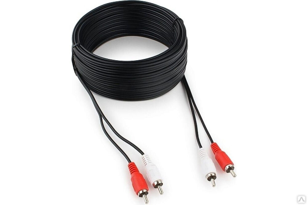 Аудио кабель Cablexpert 2xRCA/ 2xRCA, 15 м, CCA-2R2R-15M