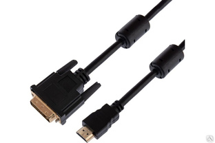 Кабель HDMI - DVI-D с фильтрами 1,5 м Gold 17-6303 REXANT #1