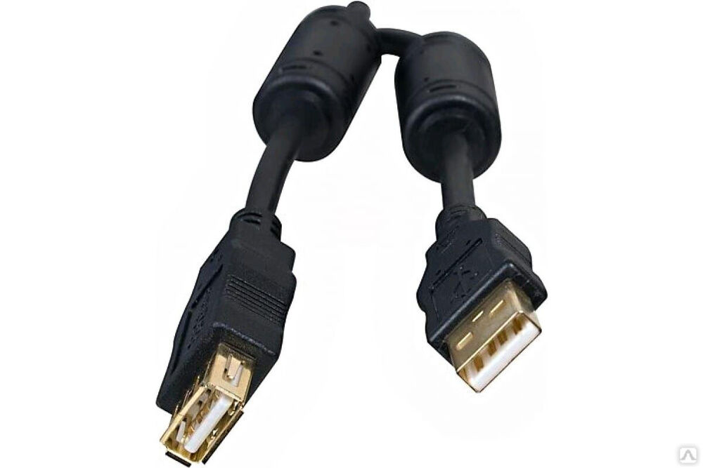 Профессиональный кабель-удлинитель 5bites EXPRESS USB 2.0 AM-AF, ферритовые кольца, 5 м UC5011-050A