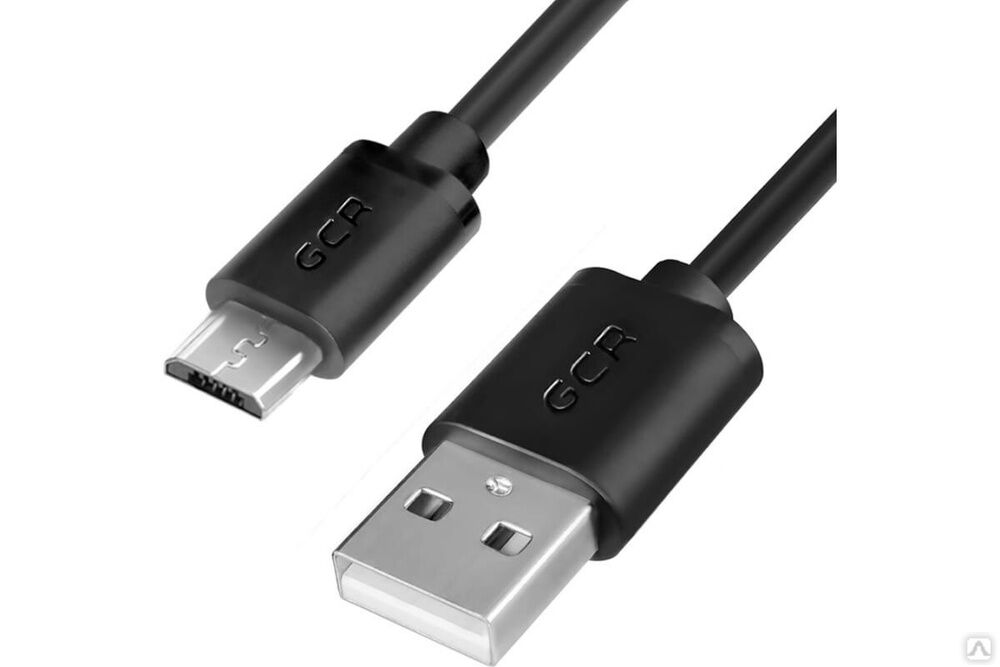 Кабель USB 20 AM-microB 5pin GCR 0,75m черный VIVUAI8MCB6-BB2S-0.75m