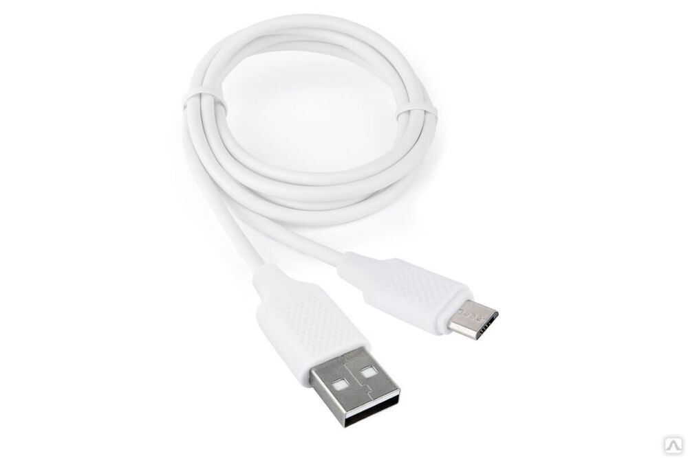 Кабель USB 2.0 Cablexpert, AM/microB, издание Classic 0.2, длина 1 м, белый CCB-mUSB2-AMBMO2-1MW