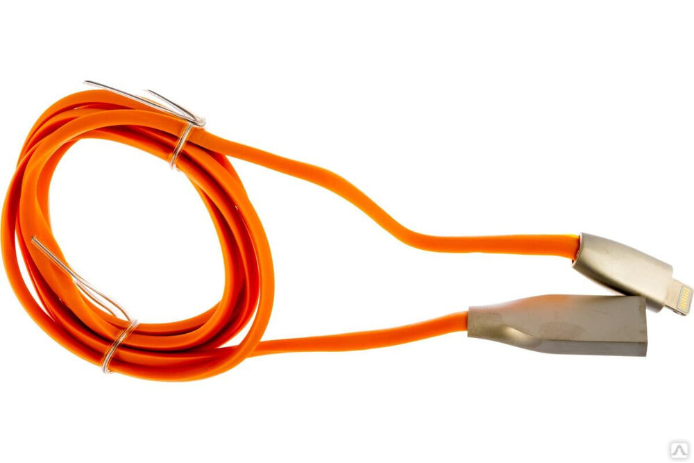 Кабель для Apple Cablexpert AM/Lightning, длина 1 м, оранжевый CC-G-APUSB01O-1M