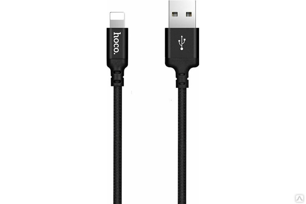 Кабель USB 2.0 Hoco X14, AM/Lightning M, черный, 1 м 6957531062820 Apple