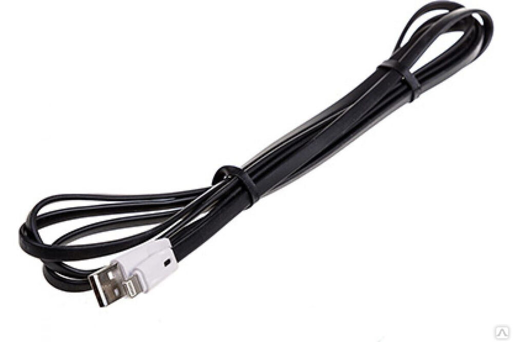 Кабель SKYWAY USB - Lightning 3.0А 2 м черный в коробке S09601005 Skyway