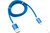 Кабель USB - Lightning 1 м, для iPhone синяя нейлоновая оплетка 18-7052 REXANT Apple #2