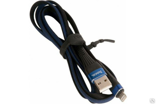 Кабель USB Hoco U39 Slender для Lightning, 2.4А, длина 1.2 м, синий 813520 #1