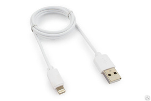 Кабель Гарнизон USB A (M) - Lightning, 1 м, белый GCC-USB2-AP2-1M-W #1