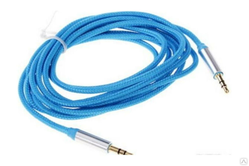 Соединительный кабель Pro Legend 3.5 Jack M - 3.5 Jack M текстиль, синий, 1 м. PL1001