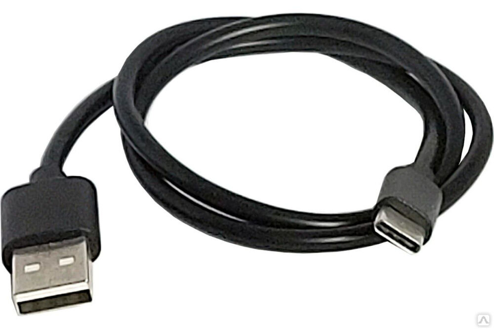Кабель для зарядки Nord-Yada Android USB/Type-C 2А, 1 м чёрный (TPE) 908932