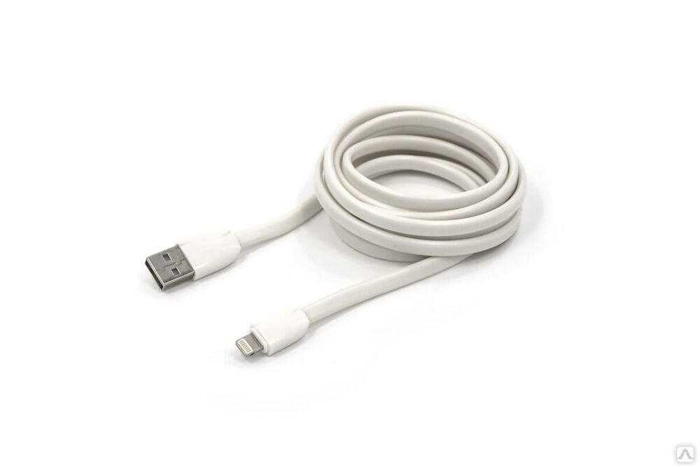 USB-кабель AM-8pin BYZ 1.2 метра, 2.1A, ПВХ, белый, 23750-BL-626W