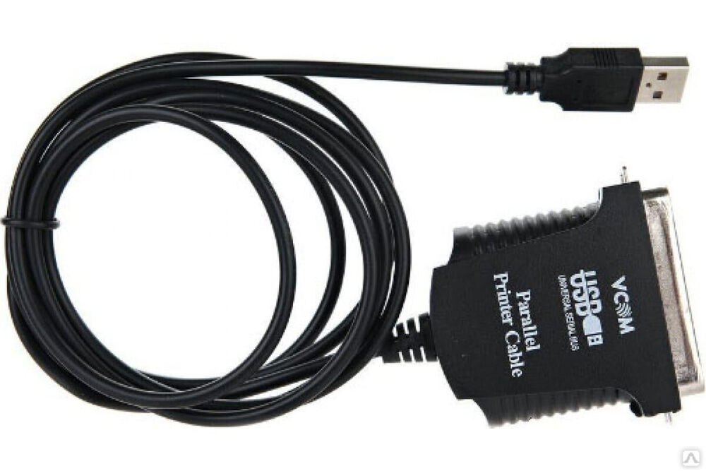 Кабель-адаптер VCOM USB A вилка - LPT, 1.8 м VUS7052