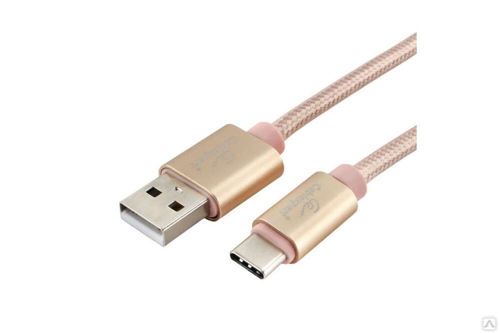 Кабель Cablexpert серия Ultra, USB 2.0 AM/Type-C, длина 1.8 м, золотой, блистер CC-U-USBC01Gd-1.8M