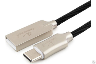 Кабель Cablexpert USB 2.0 AM/Type-C, длина 0.5 м, черный CC-P-USBC02Bk-0.5M #1