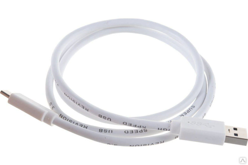 Кабель USB Cablexpert USB 3.0 AM/USB Type-C 1 м белый пакет CCP-USB3-AMCM-1M-W