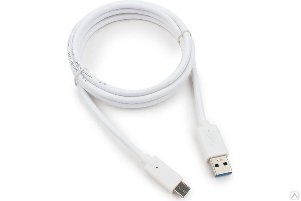 Кабель USB Cablexpert USB3.0 AM/USB Type-C, 1.8 м, белый, пакет CCP-USB3-AMCM-6-W