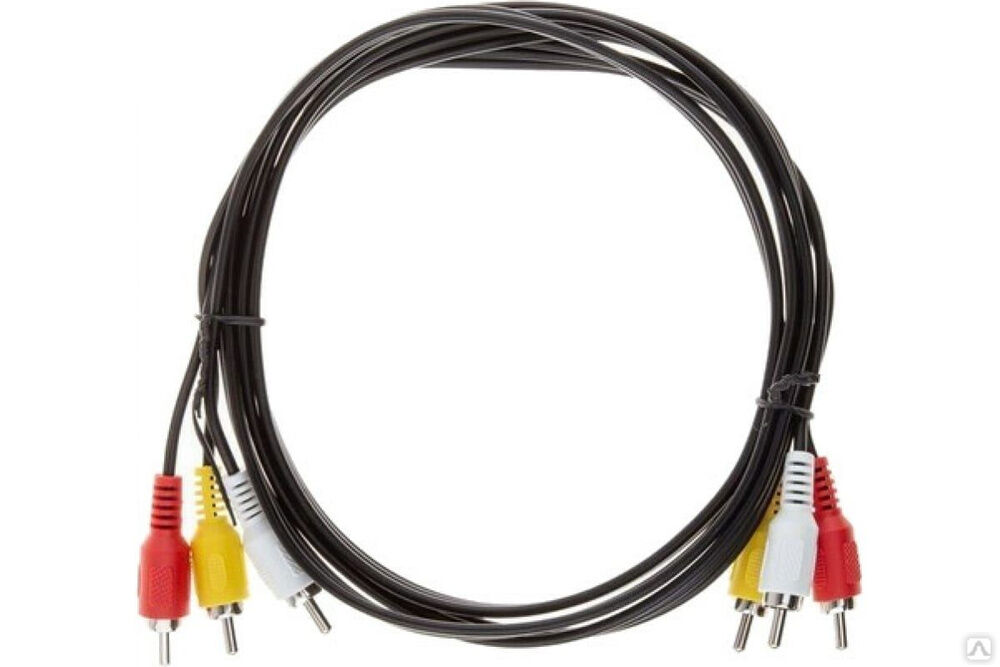 Соединительный кабель VCOM 3xRCA /M/ - 3xRCA /M/, 1,5m VAV7150-1.5M