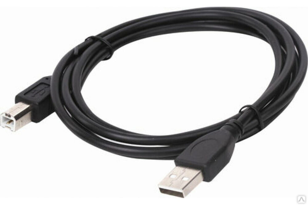 Кабель SONNEN USB 2.0 AM-BM 1,5 м медь для подключения периферии черный 513118