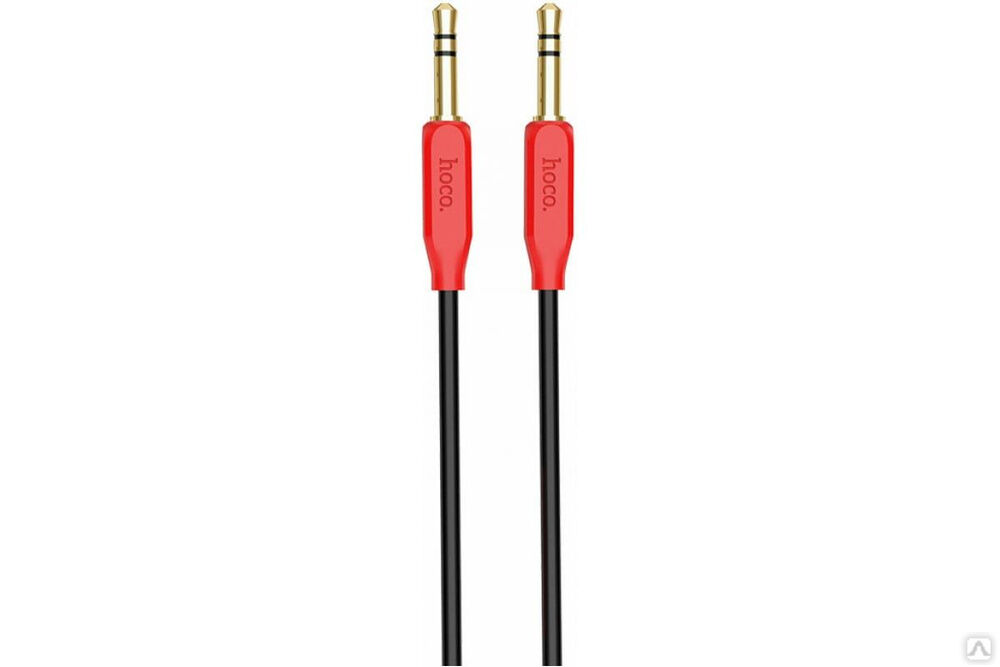 Аудио кабель Hoco UPA11, джек 3.5, 1 м, красный, 6957531079309