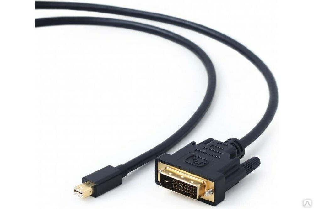 Кабель Cablexpert mDP-DVI 20M/25M, 1.8 м, черный, позолоченные разъемы, пакет CC-mDPM-DVIM-6