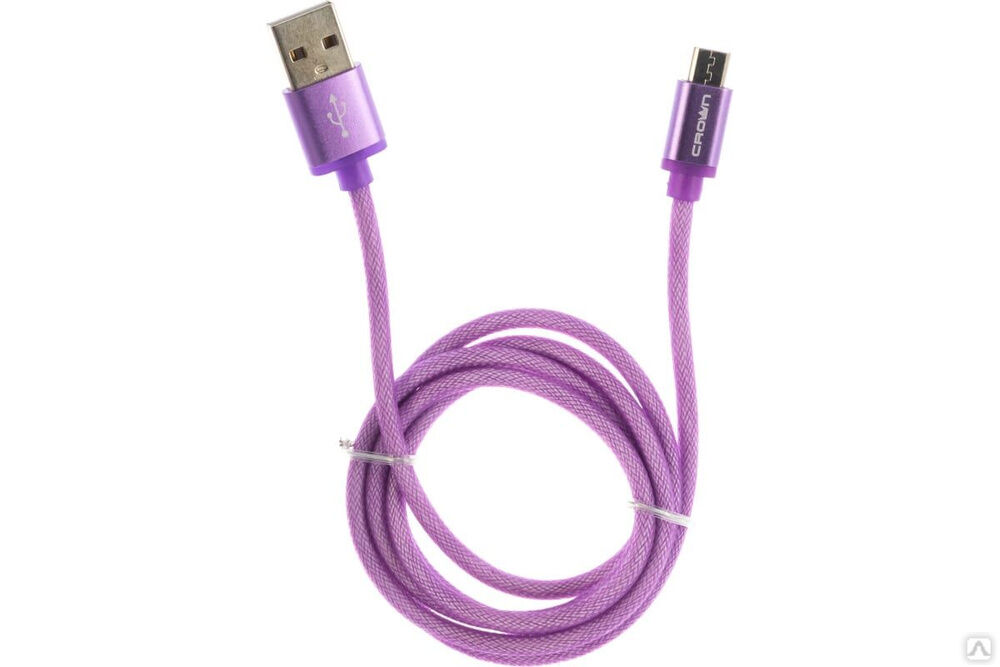 Кабель CROWN USB - microUSB CMCU-3072M violet CM000002130 Crown