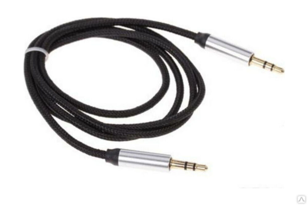 Соединительный кабель 3.5 Jack M - 3.5 Jack M Pro Legend текстиль, оплетка, черный, 1 м. PL1000