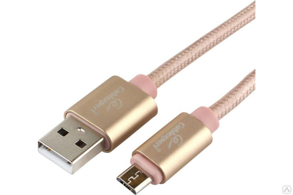 Кабель Cablexpert серия Ultra, USB 2.0 AM/microB, длина 1.8 м, золотой, блистер CC-U-mUSB02Gd-1.8M