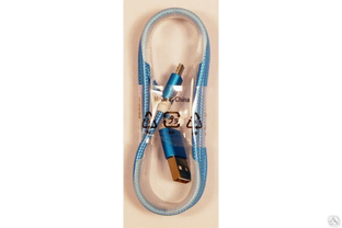USB-кабель Pro Legend micro USB, текстиль, голубой, 1 м pl1288 